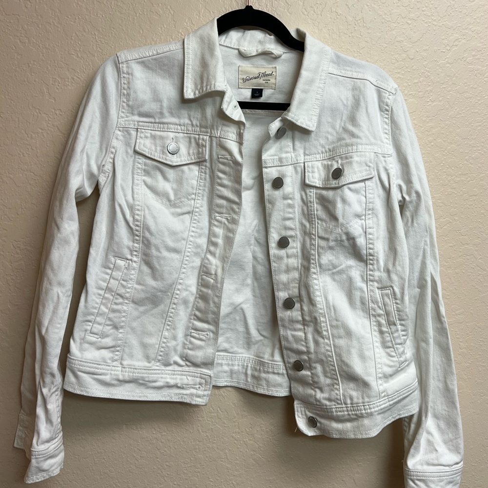 White denim jacket